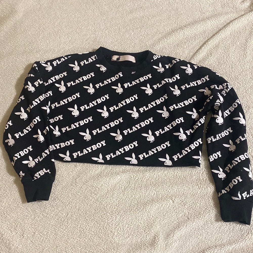 Playboy x Missguided cropped sweater